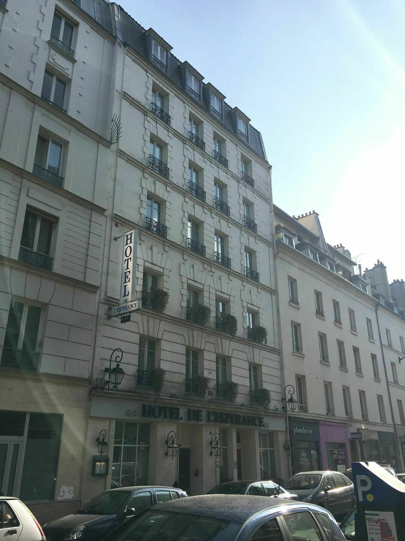 Hotel De L'Esperance Párizs Kültér fotó